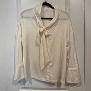 Silk Maison Cream Blouse